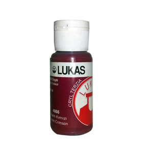 Lukas Alizarin Kırmızı Akrilik Boya 4866 50 ml