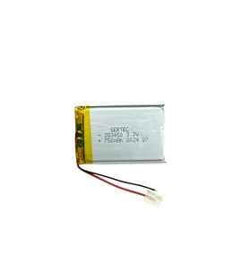 383450 3.7V 750 MAh Li-Polymer Pil (Devreli/1.5A)