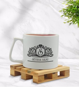 BK Gift Kişiye Özel İsimli Middle Beyaz Kupa Bardak Model 13