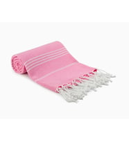 Sultan Desenli Peştemal – Oversize Türk Plaj Havlusu – Banyo Havlusu (Pembe)