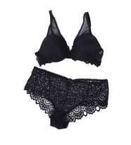 Pierre Cardin Kadın Regular Push Up Sütyen Takım (Siyah)