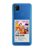 Xiaomi Redmi 9C / 10A Uyumlu Winx Club Poster Tasarımlı Şeffaf Telefon Kılıfı