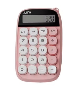 Northcity Sevimli Kare Tuşlu 10 Haneli LCD Ekranlı Hesap Makinesi Pembe