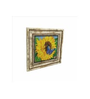 Kelebek Baskılı Taş Tablo 25X25