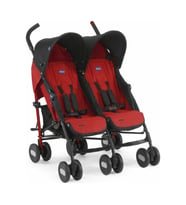 Chicco Echo Twin İkiz Baston Bebek Arabası / Garnet-Kırmızı (Standart)