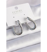 Pirinç Gümüş Renk Halka Model Kadın Küpe 5886 - HPSBYI6877-9294