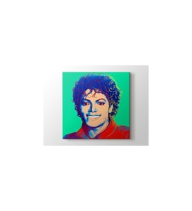 DBSanatevi Andy Warhol - Michael Jackson Tablo 70 X 70 Cm