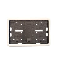 Çerçeveli Motor Plakalık Plaka Altlığı Beyaz 17x26 cm