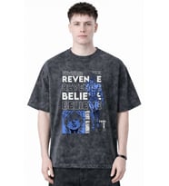 Baki Hanma Anime Baskılı Unisex Oversize Eskitme Yıkamalı Tişört