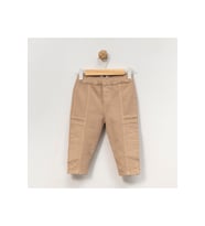 ERKEK ÇOCUK 1-4 YAŞ RENKLİ HAM PANTOLON (Bej)