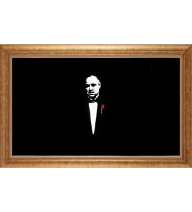 ALTIN ÇERÇEVELİ PASPARTULU TABLO CR1167
