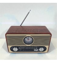 Everton RT-566 Bluetooth-USB-SD-FM Şarjlı Saatli Nostaljik Radyo
