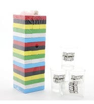Northcity Jenga Shot Bardak Oyunu – Ahşap Bardaklı Eğlence Oyunu
