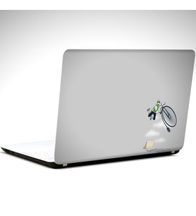 Bisiklet ve Laptop Sticker 14 inch (35X26CM)
