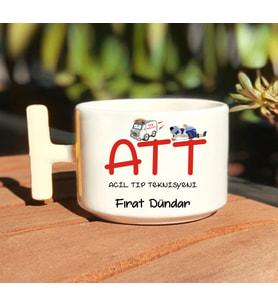 ATT Özel  T Kulp Nescafe Fincanı
