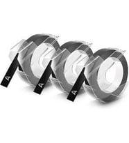 DYMO S0847730 Kabartma Şerit Rhino 9 mmx3 mt 3lü Siyah Şerit