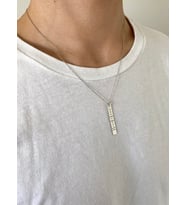 Kişiye Özel 925 Ayar Gümüş Unisex Mors Alfabesi İsim Kolye