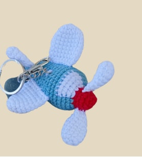 Amigurumi Uçak Anahtarlık