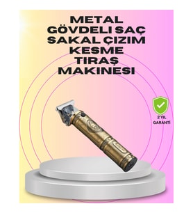 Mey İthalat® Güçlü Motorlu, 4 Kılavuz Taraklı Kompakt Saç Kesme Makinesi – Uzun Pil Ömürlü
