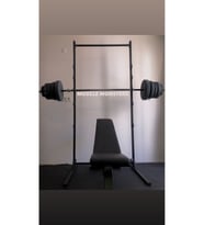 Barfiks Bench Squat Rack Standı, Ara Destekli, Minimum Sallantı ( Pro )