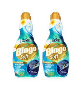 Bingo Soft Konsantre Yumuşatıcı Kırısıklık Karsıtı 1200 ml 2 li