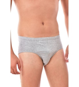6 Adet Seher 0005  Erkek Penye Slip GRİ