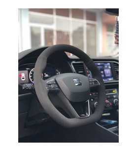Seat Leon Fr Alcantara Dikmeli Oto Direksiyon Kılıfı