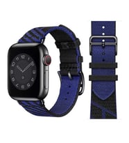 Apple Watch 44mm Kordon KRD-51 Renkli Hasır Suya Dayanıklı