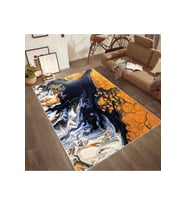 Rovigo Home Dijital Baskı Yıkanabilir Kaymaz Taban Salon Halısı RVG1835-SD006 (Kahverengi)