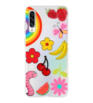 PrintiFy Samsung Galaxy A30s ile Uyumlu 1mm Slim Fit Water Color 5 Baskılı Şeffaf  Kılıf
