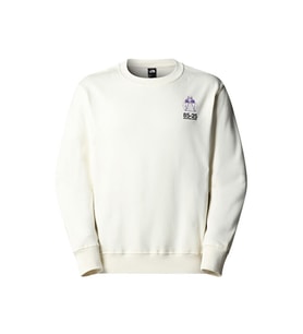 The North Face U Mnt Jacket Anniversary Relaxed Crew Unisex Günlük Sweatshirts NF0A8DN6QLI1 Beyaz