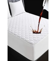 Sıvı Geçirmez Yatak Koruyucu Lastikli Çift Kişilik Alez 160×200 (Beyaz)