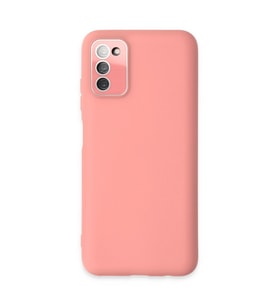 Samsung Galaxy A03s Kılıf Lansman Glass Kapak - Pembe