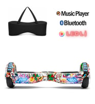 CityMate Elektrikli Kaykay Full Ledli Hoverboard Bluetooth Hoparlörlü 6.5 Inch Çanta Hediyeli D19