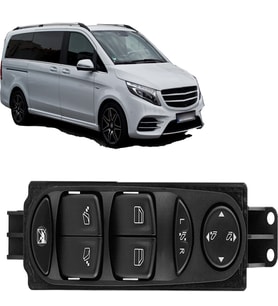MERCEDES VİTO - VİANO CAM DÜĞMESİ SOL KATLANIR AYNALI 2004--2017