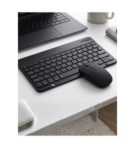 Kablosuz Bluetooth Klavye Mouse Seti Wireless Sessiz İnce Tasarım Çoklu Uyumlu