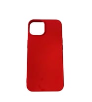 iPhone 14 ile Uyumlu Cappy Silikon Kılıf Kırmızı