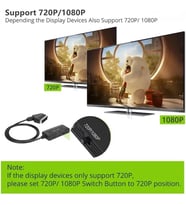 Ga95 Scart to Hdmi 1080p HD AV Video Çevirici Dönüştürücü Adaptör