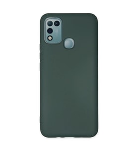 İnfinix Hot 10 Play Kılıf Nano içi Kadife Silikon - Koyu Yeşil
