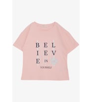 Breeze Kız Çocuk Tişört Crop Slogan Temalı Çiçek Baskılı 9-14 Yaş, Pembe
