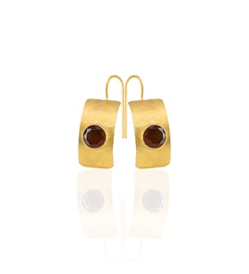 Kadir Jewellery 22 Ayar Altın Kaplama Kadın Minimal Küpe -El İşçiliği Ve Hipoalerjenik Küpe