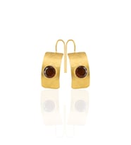 Kadir Jewellery 22 Ayar Altın Kaplama Kadın Minimal Küpe -El İşçiliği Ve Hipoalerjenik Küpe