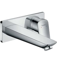 Hansgrohe Logis Su Tasarruflu Sıva Altı Tek Kollu Lavabo Armatürü, Konforlu Çıkış 195 Mm, Duvara Mon