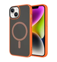 Coverzone ?Phone 13-14 ile Uyumlu Sert PC Arka Y�zey Wireless ?arj �zellikli Buzlu Saydam ZF Kapak