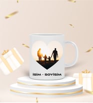 Kişiye Özel Kalp Fotoğraflı Kupa Bardak