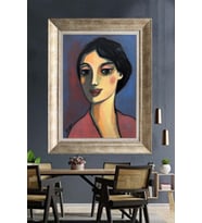 GÜMÜŞ ÇERÇEVELİ PASPARTULU TABLO V585