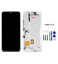 Xiaomi Mİ NOTE 10 Lite Uyumlu Lcd Ekran Dokunmatik Servis Lcd ÇITALI BEYAZ + TAMİR SETİ