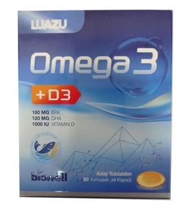 Biowell Luazu Omega3 + D3 Vitamini 60 Yumuşak Jel Kapsül