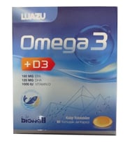 Biowell Luazu Omega3 + D3 Vitamini 60 Yumuşak Jel Kapsül