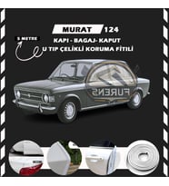 Murat 124 Oto Araç Kapı Koruma Fitili 5metre Parlak Beyaz Renk
